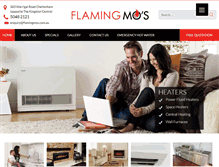 Tablet Screenshot of flamingmos.com.au